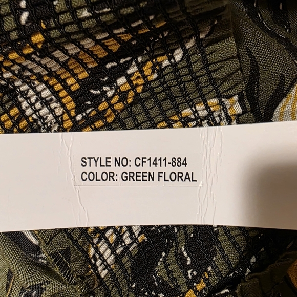 Like An Angel Shorts Womens 3X Leaf Floral Multicolor High Waist Elastic Resort - Picture 6 of 10